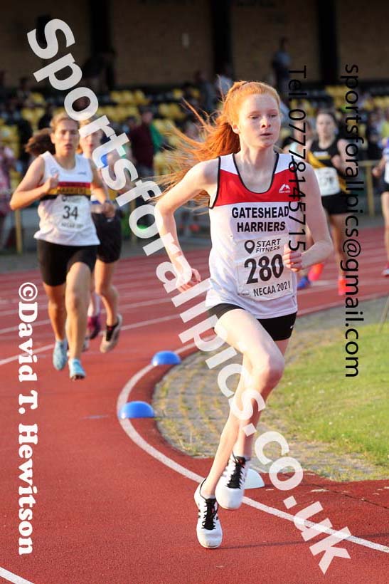 1500 metres, 2021 North East Grand Prix 5, Monkton, Wednesday, July 21st. Photo: David T. Hewitson/Sports for All Pics